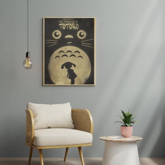 My Neighbor Totoro Vintage Anime Poster, Totoro Wall Decor
