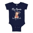 thumbnail image 1 of My Nonnie Loves Me Beary Much Baby Bodysuit One Piece 12 mo Navy Blue, 1 of 3