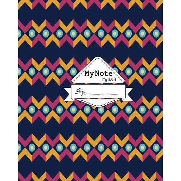 My Note My Idea: 8 x 10, 110 pages: Boho Pattern 1 (Paperback)