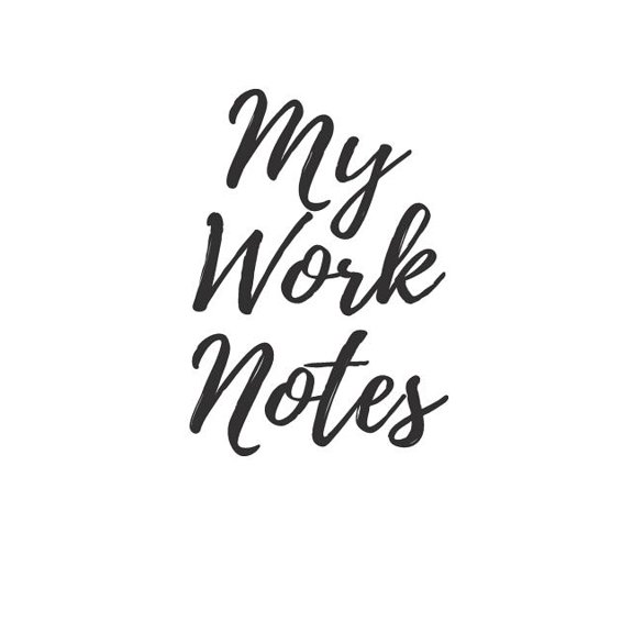 My Notes: My Work Notes (Paperback)