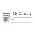 thumbnail image 1 of My Offering Envelope (Bill-Sized): Matthew 6:21 (Kjv) (Other), 1 of 1