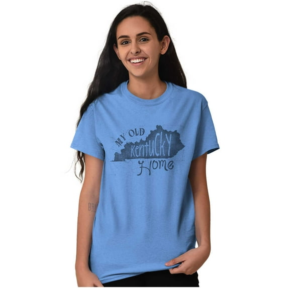 My Old Kentucky Home State Shape KY Plus Size Crewneck Graphic Tee Shirt Brisco Brands 3X