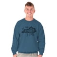 thumbnail image 1 of My Old Kentucky Home State Shape KY Sweatshirt for Men or Women Brisco Brands S, 1 of 6