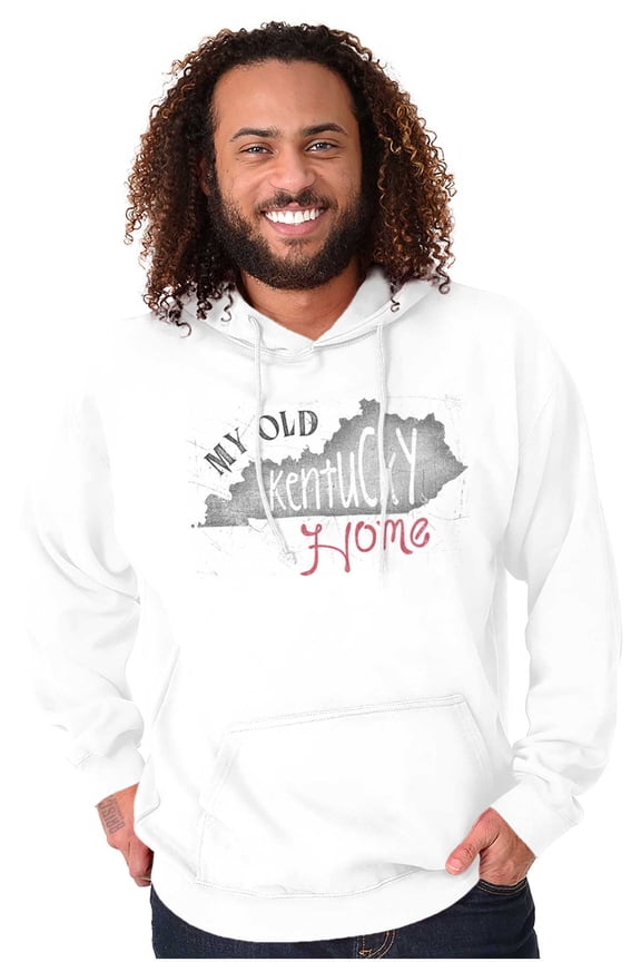 My Old Kentucky Home State Shape KY Unisex Plus Fleece Graphic Hoodie Brisco Brands 4X