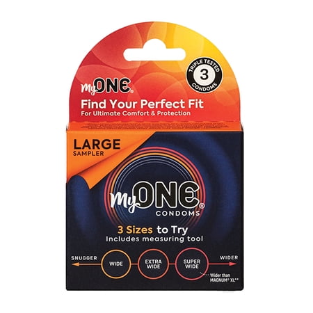 My One Large Sampler Condoms - Pack of 3
