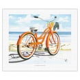 thumbnail image 1 of My Orange Pride - Bicycle at the Beach - From an Original Color Painting by Scott Westmoreland - Fine Art Rolled Canvas Print 16in x 20in, 1 of 4