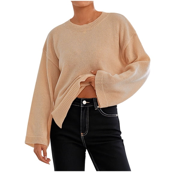 My Orders BeiFu Sweaters for Women Christmas Long Sleeve Pullover Trendy Winter Tops Winter Clothing Plus Size Sweaters For Women Long Sleeve Shirts