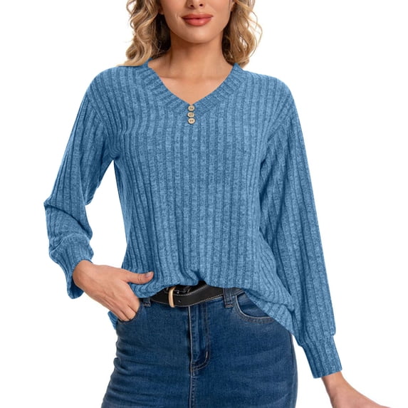 My Orders BeiFu Sweaters for Women Solid Color Long Sleeve Pullover Sweater Tops Fall Clothes Fall Sweaters For Women Long Sleeve Shirts
