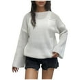 thumbnail image 1 of My Orders BeiFu Sweaters for Women Warm Long Sleeve Pullover Everyday Tops Airport Outfits 2025 Open Cardigan For Women Long Sleeve Shirts, 1 of 3