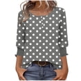 thumbnail image 1 of My Orders Beifu Boho Tops For Women Trendy Womens Tops 3/4 Sleeve Dressy Women Blouses Casual Summer 100% Cotton Shirts Women Beach Fall Clothes, 1 of 6