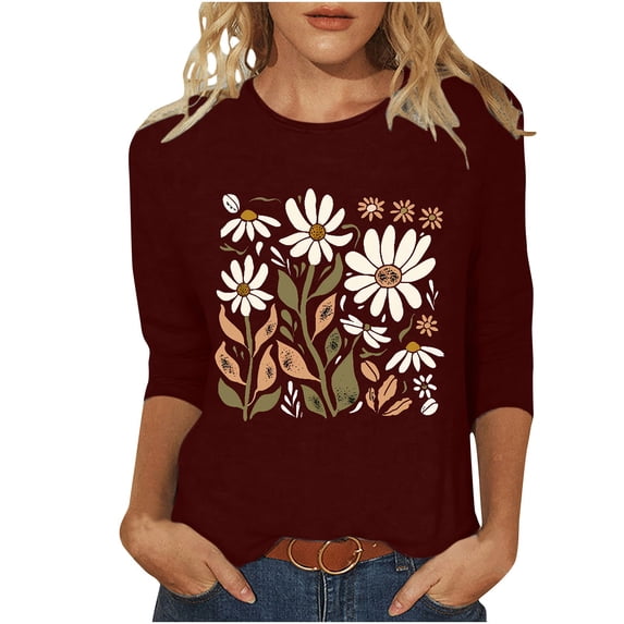 My Orders Cute Summer Tops for Women Floral Plus Size Shirts for Leggings Workout Shirts Women Summer Tops for Women Over 50 2025 Shirts for Women