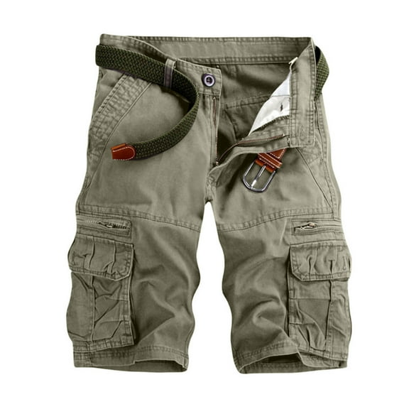Gamivast Mens Cargo Shorts Lightweight Multi Pocket Work Shorts Casual Outdoor Twill Cargo Shorts Gray 34 Pantalones De Hombre
