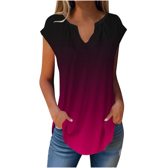 My Orders Lightweight Tops & Blouses Plus Size Blouses for Women 2X Summer Button Boho Top Crop Tops for Women Trendy Summer Shirts for Women