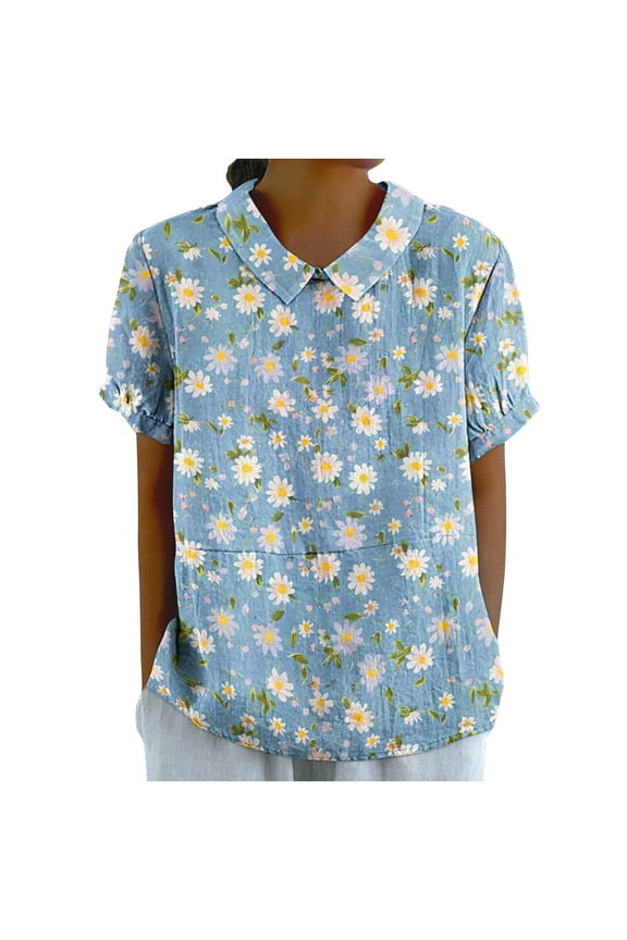 Lightweight Tops & Blouses Plus Size Blouses for Women V Neck Warehouse Today Shipping Summer Crop Tops for Women Tee Shirts Womens Graphic