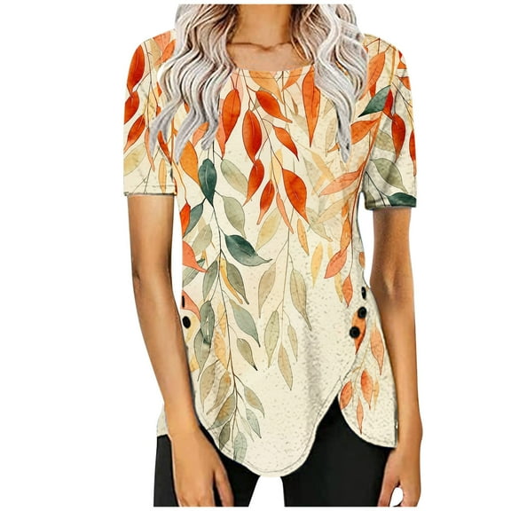 My Orders Lightweight Tops & Blouses Plus Size Shirts for Curvy Women Yoga Tops Women Loose Summer Crop Tops for Women 2025 Shirts for Women Work