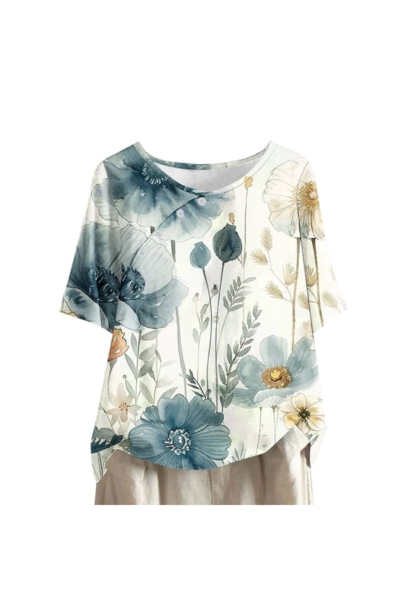 My Orders Lightweight Tops & Blouses Plus Size Shirts for Women Sexy Hawaiian Shirts Blue Women Casual Tops Long Sleeve Women Clothing Tops