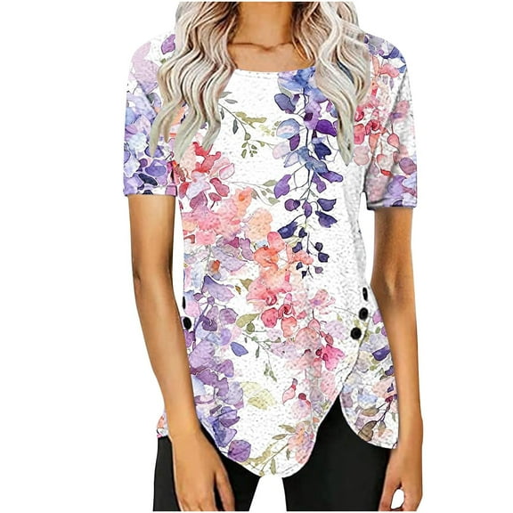 My Orders Lightweight Tops & Blouses Shirts for Women Trendy Summer 2025 Workout Shirts Women White Summer Crop Tops for Women My Orders Placed By Me