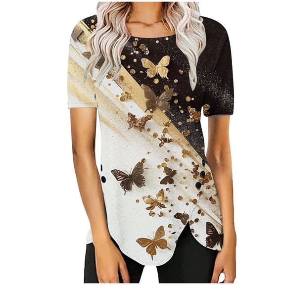 My Orders Lightweight Tops & Blouses White Blouse for Women Dressy Cotton Yoga Tops Women Built In Bra Summer Tops for Women Over 50 Previous Orders