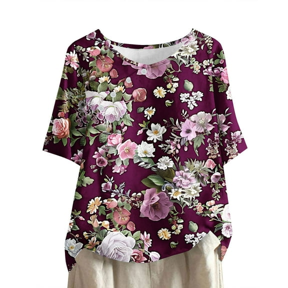 My Orders Lightweight Tops & Blouses Workout T Shirts Loose Athletic Tops Women Cropped Womens Tops Dressy Casual Short Sleeve Tunic Shirts for Women