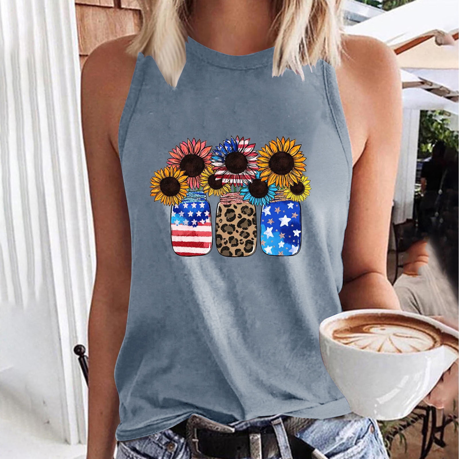 My Orders Sriper 4Th of July Shirts Women Funny Womens Tops Trendy