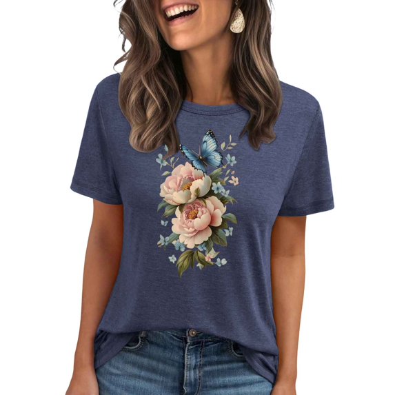 My Orders Women Tops Under $5, Shirts for Women Dressy Casual Clearance Drop Shoulder Longline Summer Crop Tops for Women Generic Womens Tops