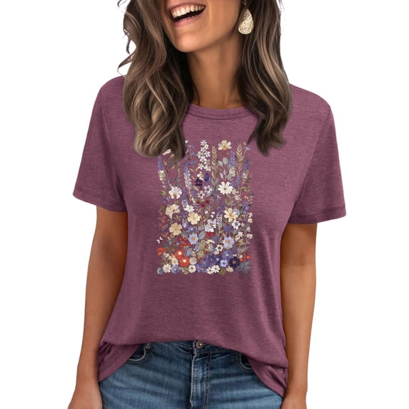 My Orders Women Tops Under $5, Womens Blouses And Tops for Work Letter Print Tee Women Casual Tops Summer Short Sleeve Tunic Tops for Women 2025