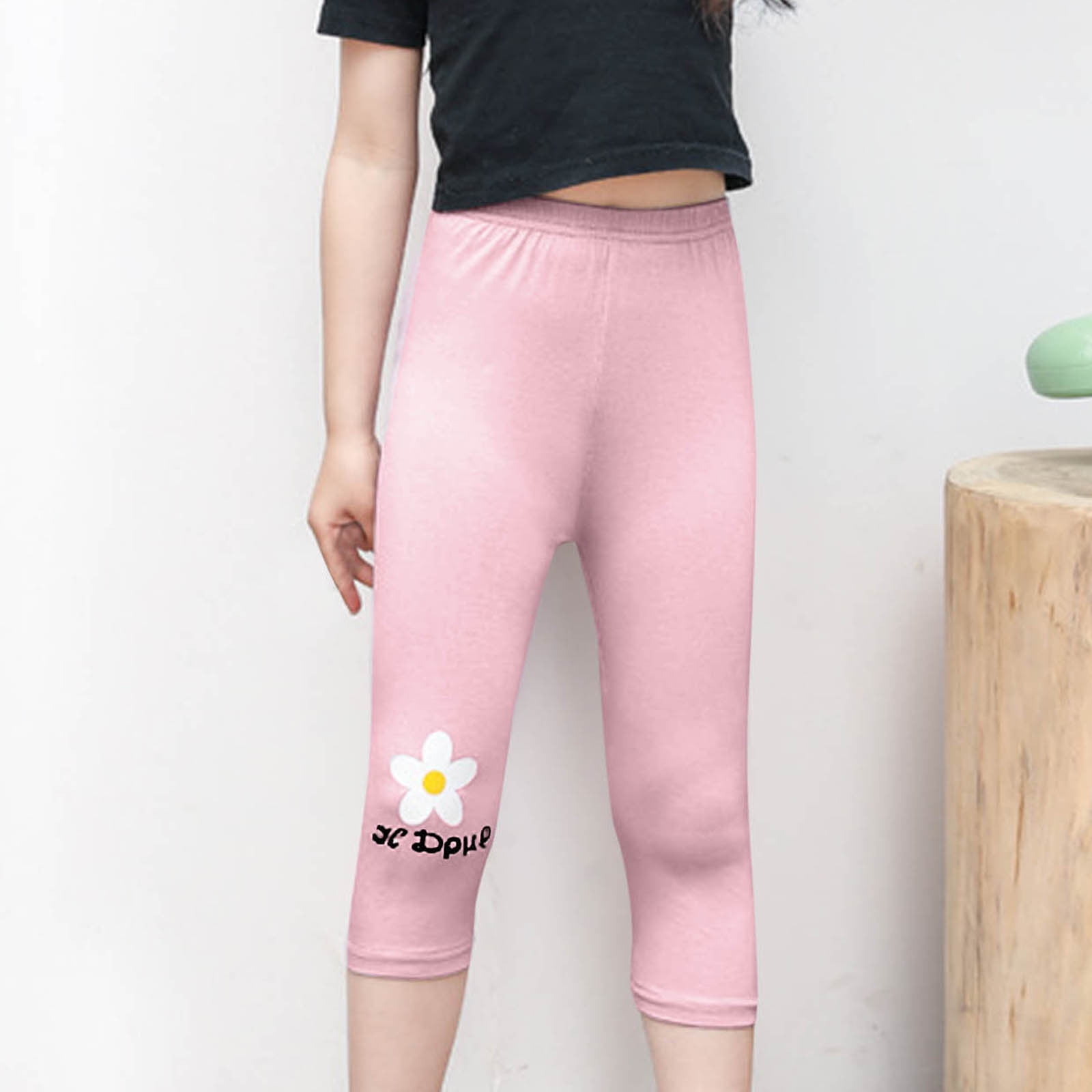 Kiench Leggings Effetto Jeans Per Bambine E Ragazze - Con Tasche, Vita Alta, Slim Fit - Colori: Nero, Blu, Rosa, Bianco - Taglie Da 98 A 146 (2-11 Anni)