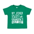 thumbnail image 1 of My Other Car Seat Is On My Grandpa's Golf Cart Toddler T-Shirt 3T Kelly Green, 1 of 3