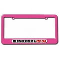 thumbnail image 1 of My Other Ride Is A Cop Car License Plate Tag Frame, Multiple Colors, 1 of 1