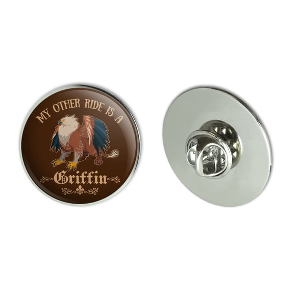 My Other Ride Is A Griffin Fantasy Games RPG Metal 1.1" Tie Tack Hat Lapel Pin Pinback