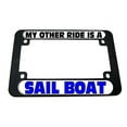 thumbnail image 1 of My Other Ride Is A Sail Boat Motorcycle License Plate Frame, 1 of 1
