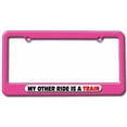 thumbnail image 1 of My Other Ride Is A Train License Plate Tag Frame, Multiple Colors, 1 of 1