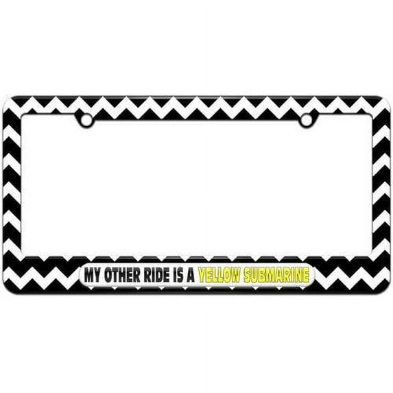 My Other Ride Is A Yellow Submarine License Plate Tag Frame, Multiple Colors
