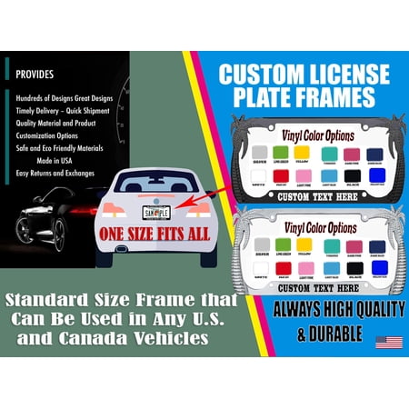 My Other Ride is a Chocobo Palm Tree Style Metal License Plate Frame Personalized/Car Accessories Car Tag Holder Cover (Custom Frame)