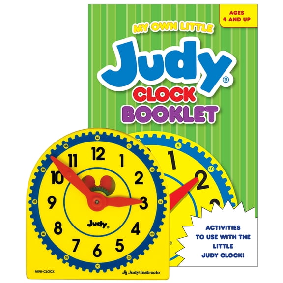 Carson Dellosa My Own Little Judy Clock with Booklet Math Manipulative (1 clock) Grade PK-1