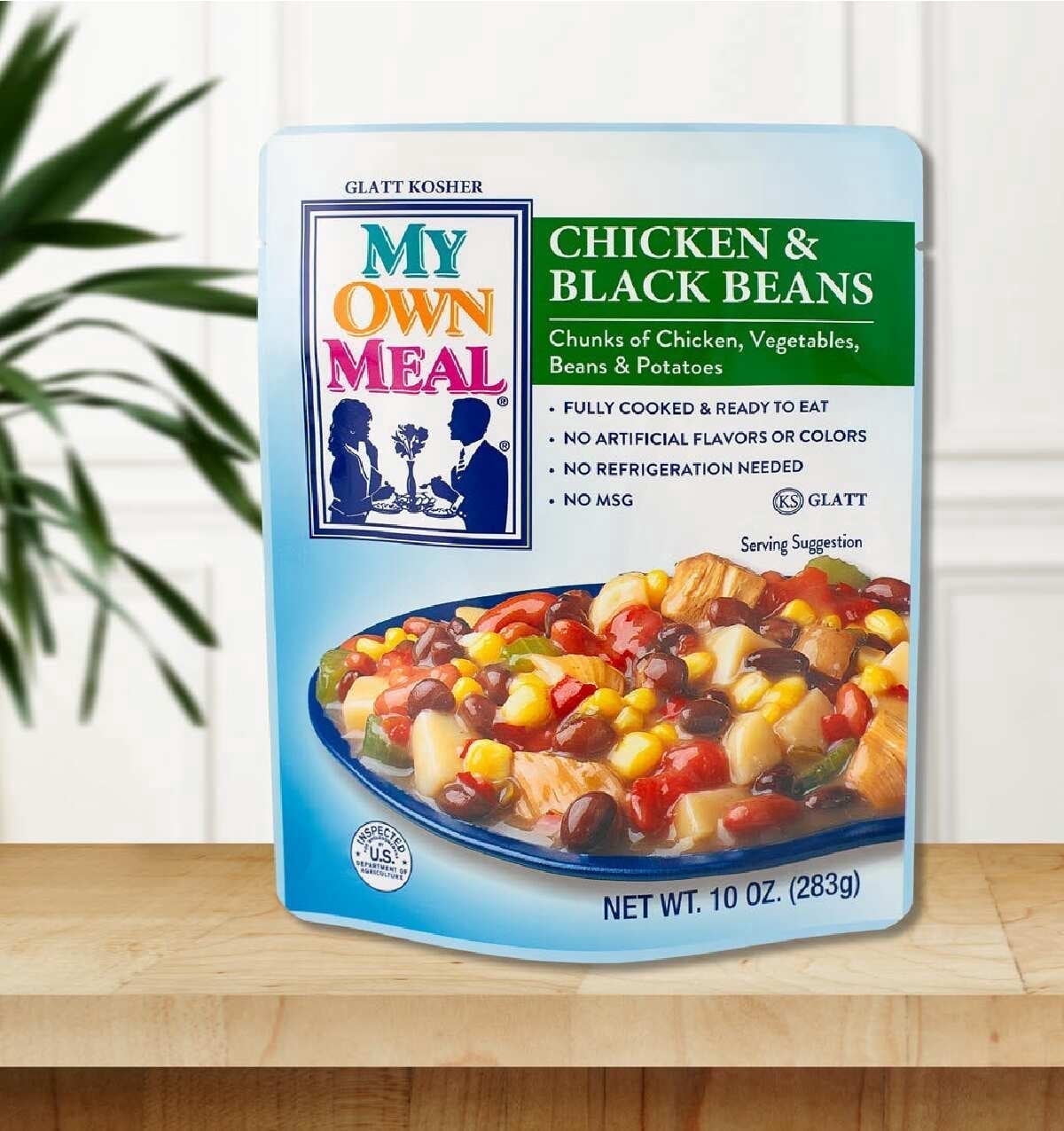 My Own Meals Chicken & Black Beans, Kosher, Shelf Stable, 10 OZ Pack of 6