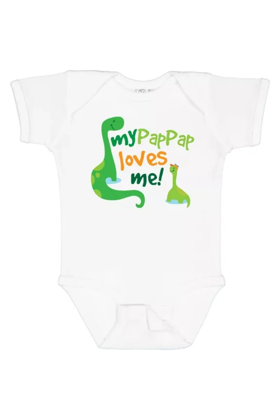 My Pap Pap Loves Me Grandson Baby Bodysuit Grandpa Grandbaby From Hws Bodysuit Cute Baby Onesie, BABY BODYSUIT LAT 4424