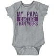 thumbnail image 1 of My Papa Hotter Than Yours Grandfather Bodysuit Jumper Girls Infant Baby Brisco Brands 6M, 1 of 6