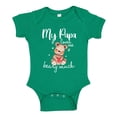 thumbnail image 1 of My Papa Loves Me Beary Much Baby Bodysuit One Piece NB Kelly Green, 1 of 3