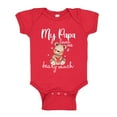 thumbnail image 1 of My Papa Loves Me Beary Much Baby Bodysuit One Piece NB Red, 1 of 3