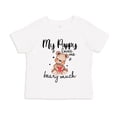 thumbnail image 1 of My Pappy Loves Me Beary Much Toddler T-Shirt 2T White, 1 of 3