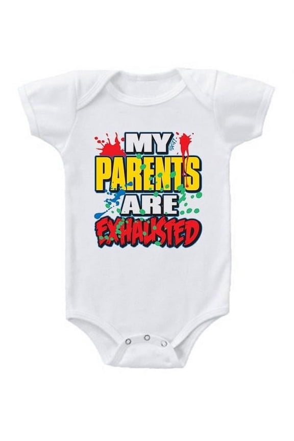 My Parents Are Exhausted Baby Romper