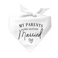 thumbnail image 1 of My Parents Are Getting Married (Black) Wedding Triangle Dog Bandana, 1 of 1