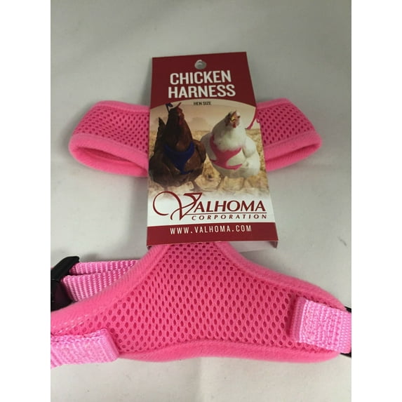 My Pet Chicken Nylon Walking Chicken Harness, Pink, S (13" to 17" Chest Size)