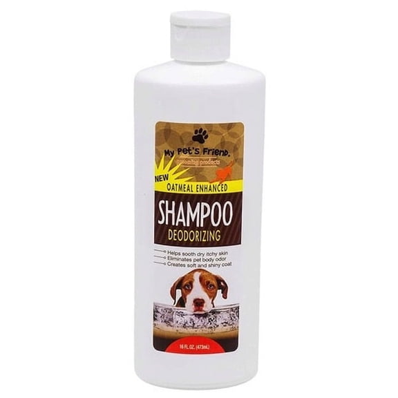 My Pet's Friend (2 Pack) Oatmeal Enhanced Deodorizing Shampoo, 16-oz. Bottles