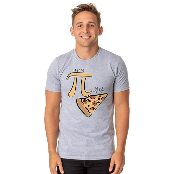 My Pi Also My Pie Pizza Men's Funny Math Teacher's Shirt Pi Day T-Shirt
