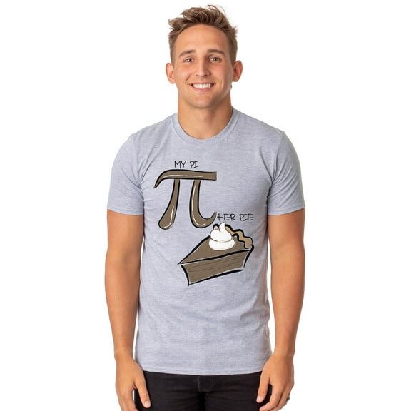 My Pi Is Mathematical Her Pie Is Chocolate Men's Funny Math Teacher's Shirt