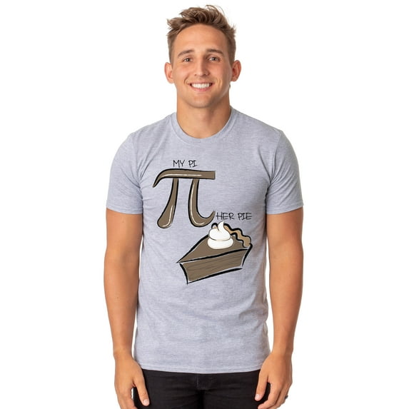 My Pi Is Mathematical Her Pie Is Chocolate Men's Funny Math Teacher's Shirt