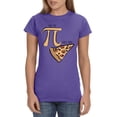 thumbnail image 1 of My Pi Vs. His Pie Pizza Women's Funny Math Teacher's Shirt Pi Day T-Shirt, 1 of 5