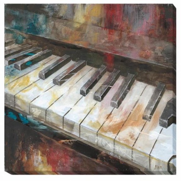 My Piano Canvas Giclee Artwork - 25 in.